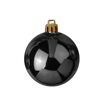 Boule décorative EUROPALMS 7 cm, noire, lot de 6 (83501253)