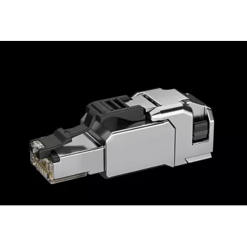 TELEGÄRTNER 100039917 connecteur RJ45 à raccordement sur site Cat.6A blindé acier inoxydable