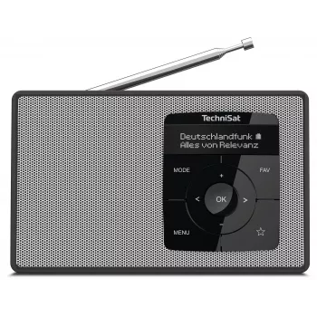 TechniSat DIGITRADIO 2 DAB+ FM Bluetooth radio-réveil noir/blanc 0002/3910