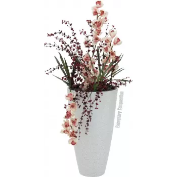 Feuille d'orchidée artificielle (EVA) EUROPALMS, verte, 45 cm 82530574