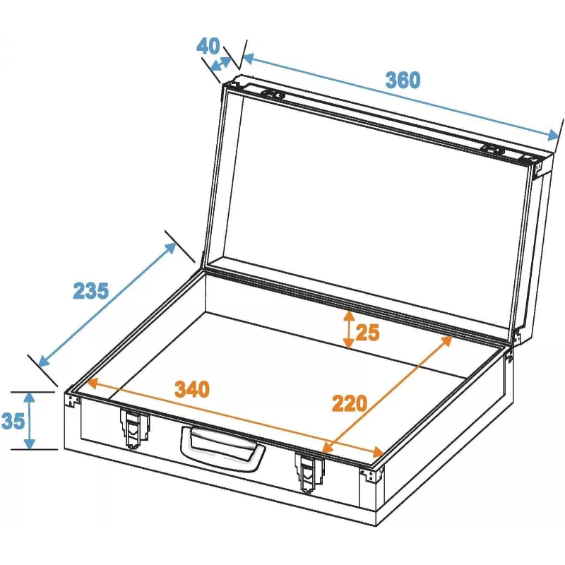 Flight case pour effets DIMAVERY Small (26380050)