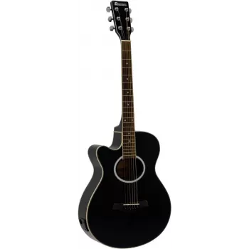 Guitare acoustique dreadnought gaucher DIMAVERY AW-400, noire 26235090