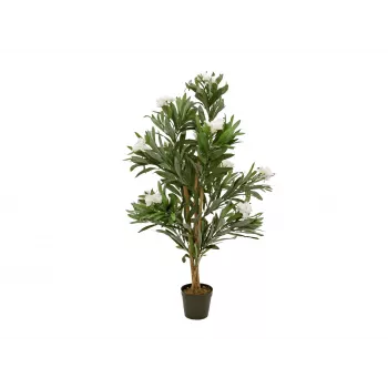 Laurier-rose artificiel EUROPALMS, plante artificielle, blanc, 120 cm (82507246)