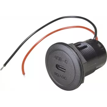 Prise encastrable USB-C ProCar Power PD/QC 50 W 12/24 V DC, sans LED 67351990