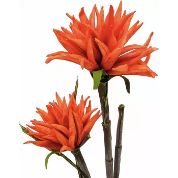 Dahlia (EVA) EUROPALMS, plante artificielle, orange, 100 cm (82532006)