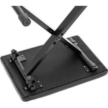 Banc de clavier pliable Dimavery KEB-1, réglable en hauteur, rembourré, noir