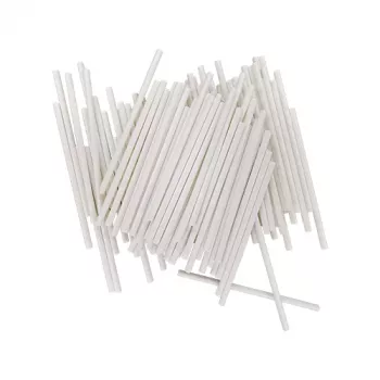 Bâtonnets à cake pops en papier LURCH Flexiform blanc 100 pièces (85127)