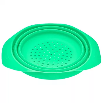 LURCH Passoire en silicone pliable 24 cm vert 210285