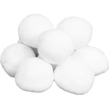 EUROPALMS Boules de neige artificielles, 7,5 cm, pack de 10 (83501650)