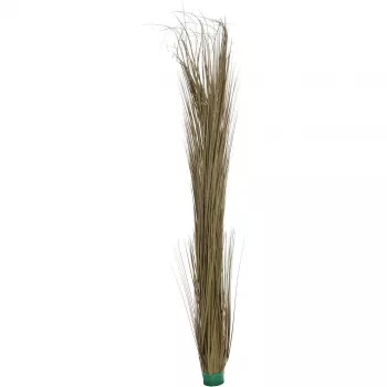 EUROPALMS Herbe de roseau artificielle, kaki, 127 cm 82505853