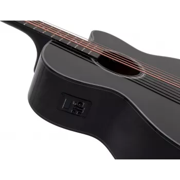 DIMAVERY AB-455 guitare basse acoustique 5 cordes, noir 26224015