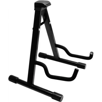 Dimavery Support de guitare A-frame pour guitares acoustiques, électriques et basses – acier pliable avec rembourrage en mousse, noir 26348048