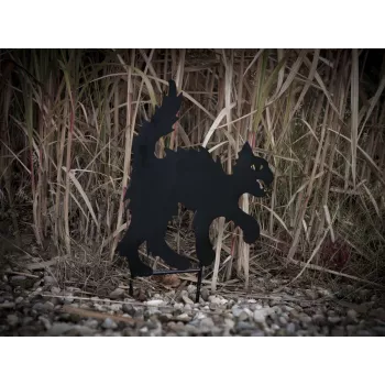 Silhouette de chat en métal EUROPALMS, 53 cm 83505108