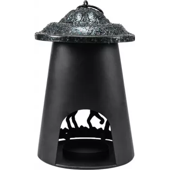 EUROPALMS lanterne chat solaire, 23 cm, LED blanc chaud, IP44 luminaire de jardin extérieur 83505110