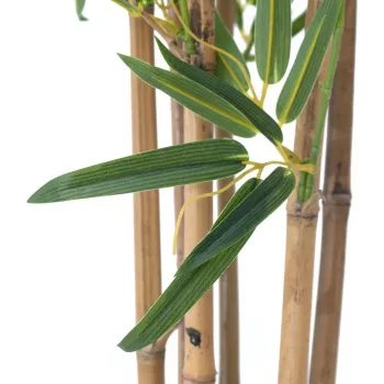 EUROPALMS Bambus deluxe, plante en bambou artificielle, 120 cm (82509165)