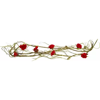 Guirlande de roses artificielles EUROPALMS (EVA), rouge 82530583