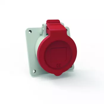 Prise encastrée inclinée Bals 127571, 16 A, 5 pôles, 400 V, 6h