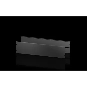 Panneaux de socle Rittal AX avant et arrière, H 200 mm, pour l 1000 mm, tôle d'acier, RAL 9005, 2 pièces (2830102)