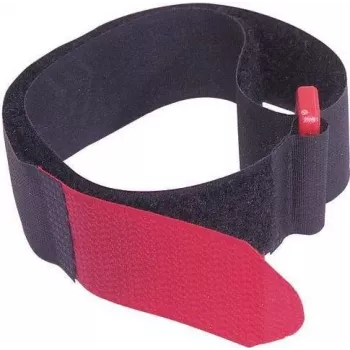 Attache-câble velcro 25x480 mm, noir, 10 pièces, réutilisable 30006040