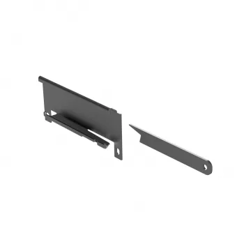 Kindermann fixation murale pour CablePort Desk² 60, acier noir 5002000602