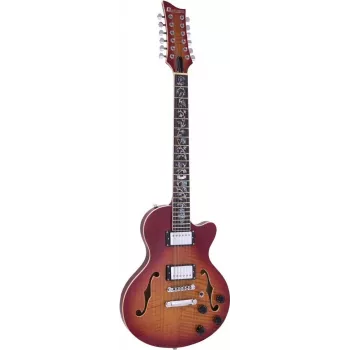 DIMAVERY LP-612 Guitare électrique, Flamed Sunburst 26215180