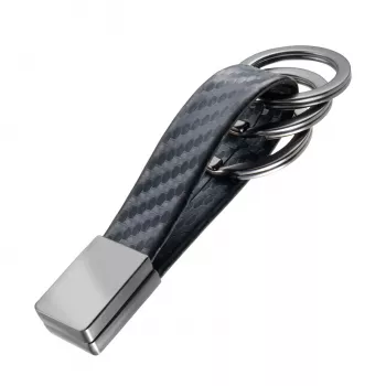 TROIKA TWISTER CARBON keyring (KRG649/CB)