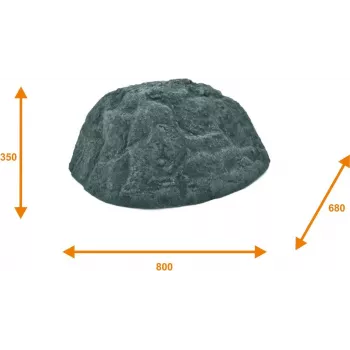 Rocher décoratif EUROPALMS Vulcano, fibre de verre, multicolore 83313231