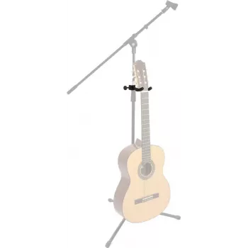 DIMAVERY Support de guitare adaptateur pour pieds de microphone, noir 26348028