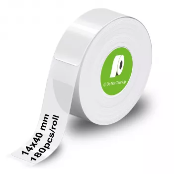 Rouleau d'étiquettes transparentes Olympia 6313 14 mm x 40 mm (180 étiquettes)