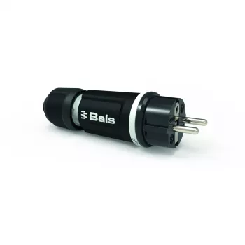 BALS 7371-1 Fiche Schuko 16 A 3p 250 V IP54 noir caoutchouc