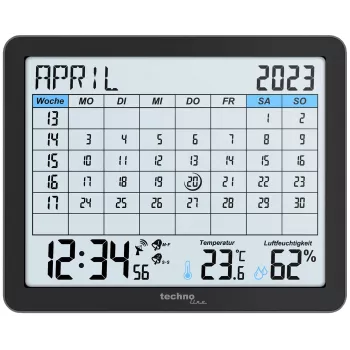 Radio-réveil calendrier TECHNOLINE WT2600, noir