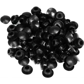 Capuchon d'étanchéité en silicone 8,5 mm noir, 100 pièces 60112480