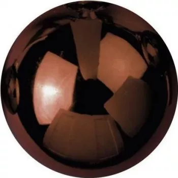 Boule décorative EUROPALMS 3,5 cm, brun, brillant, 48 pièces (8350129V)