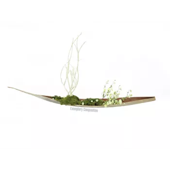 Boule décorative EUROPALMS 3,5 cm, vert clair, brillant, 48 pièces 8350129X