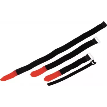 Attache-câble velcro 25x300 mm noir, lot de 10 (30006030)