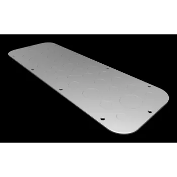Rittal AX plaque de bride taille 3, tôle d'acier, zinguée, 125 x 50 mm 2573100