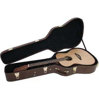 DIMAVERY étui moulé pour guitare western, marron (26341018)