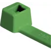 HellermannTyton T80R-N66-GN-C1 attache-câble standard, dentelée intérieurement, 210 mm x 4,6 mm, verte, 100 pièces 116-08015