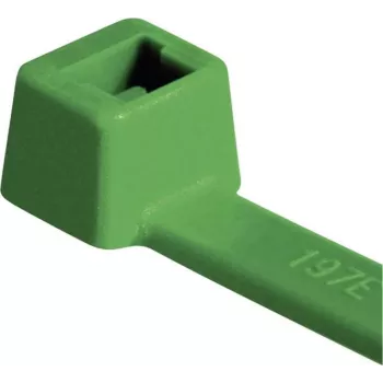 HellermannTyton T80R-N66-GN-C1 attache-câble standard, dentelée intérieurement, 210 mm x 4,6 mm, verte, 100 pièces 116-08015