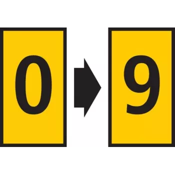 Marqueurs de câbles à clipser HellermannTyton WIC jaune 200 pièces 561-01101