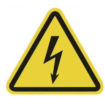 Panneau d'avertissement danger électrique HellermannTyton WS1-A-150-YE (597-61200)