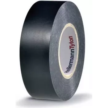 Ruban isolant électrique HellermannTyton HTAPE-FLEX15-25x25-PVC-BK, PVC, noir, 25 mm x 25 m, épaisseur 0,15 mm 710-00137