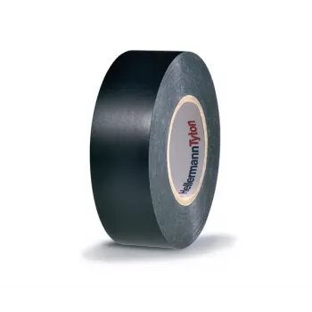 Ruban isolant électrique en PVC noir HellermannTyton HTAPE-FLEX1000+, 19 mm x 20 m, 105 °C, RoHS 710-00602
