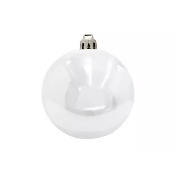 Boule décorative EUROPALMS 20cm, blanche 83501274