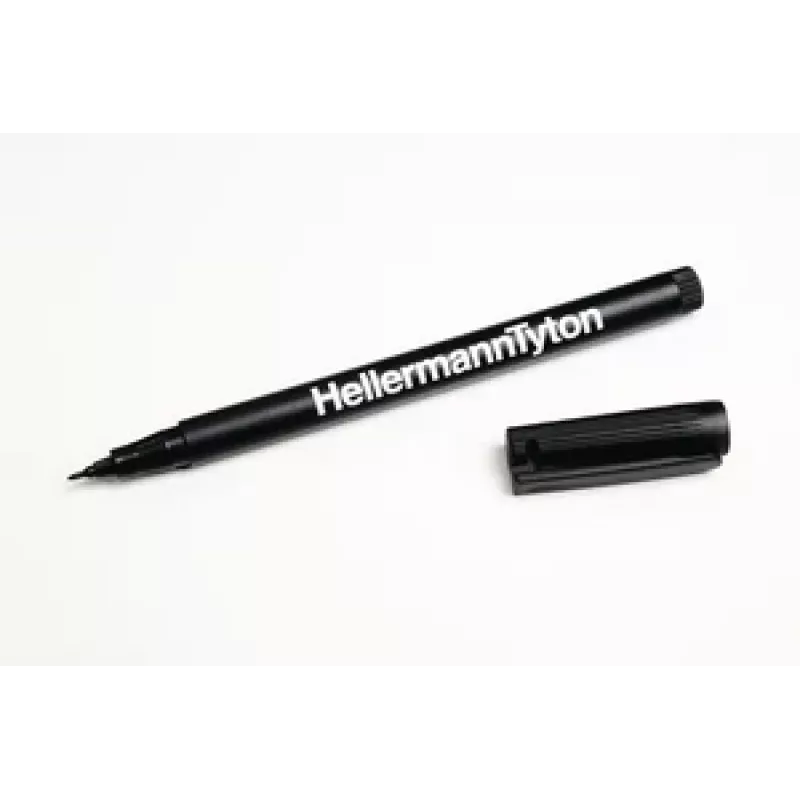 HellermannTyton 500-50820 marqueur permanent noir pointe ronde 2 pièces