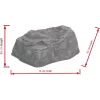 EUROPALMS rocher décoratif Diamond, fibre de verre, aspect pierre naturelle, 50x40x30cm 83313233