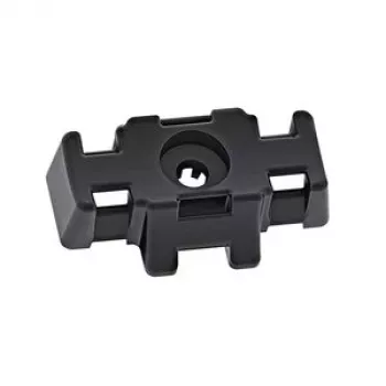 Base de fixation à visser pour serre-câbles HellermannTyton S3SB15CBM8-PA6GF30-BK, noire, M8, PA6GF30, 1 pièce 151-01010