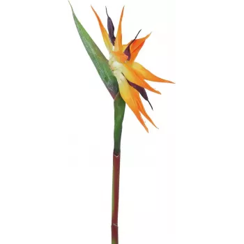 EUROPALMS fleur de paradis artificielle, orange, 95 cm 82530559