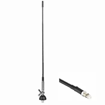 MIDLAND Albrecht antenne CB T-27 avec FME, 60 cm, 26-28 MHz, 100 W PEP, 50 Ohm 67110.01