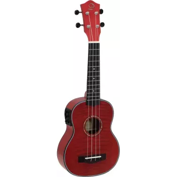 Ukulélé soprano DIMAVERY UK-100, Flamed Red 26255807